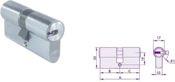 CILINDRO ABUS D6PS KA